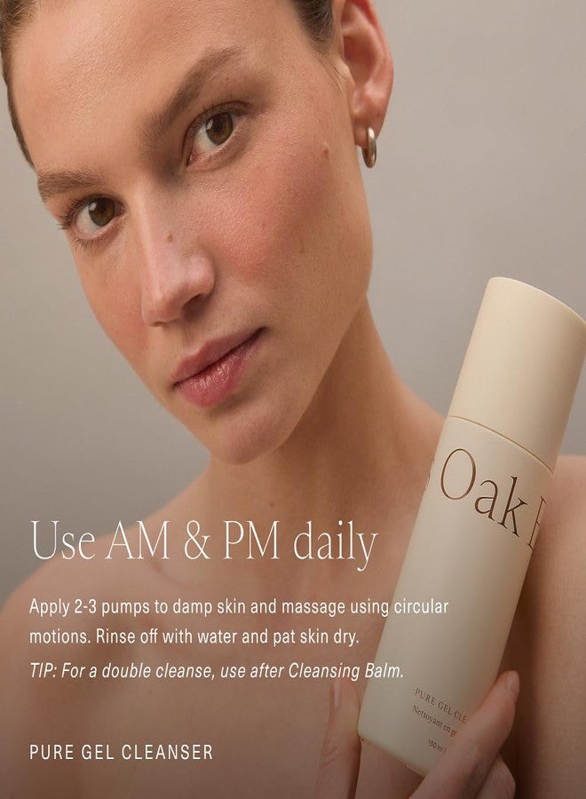 Oak Essentials Pure Gel Cleanser | Clarifying Gel Face Wash with Aloe and Amino Acids | Removes Dirt & Oil Without Drying, 5 Fl Oz - Image 4